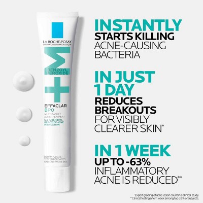 La Roche Posay Effaclar BPO Acne Treatment - Travel Size - 1.35 fl oz