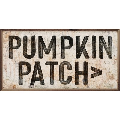 Kendrick Home Pumpkin Patch Arrow Wall Art White