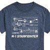 Men's - Star Wars - The Mandalorian N1 Starfighter Short Sleeve Graphic T-Shirt - 2 of 4