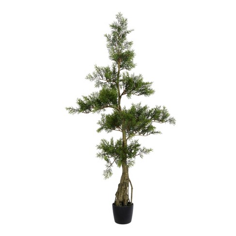 Vickerman 4' Artificial Potted Cedar Tree. In A 5