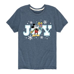 Boys' - Disney - Joy Mickey Christmas Short Sleeve Graphic T-Shirt - 1 of 4