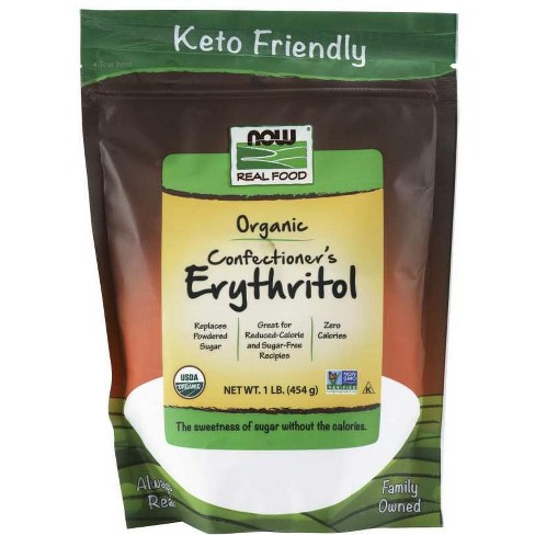 Now Foods Organic Confectioner's Erythritol 1 Lb Powder : Target