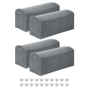 Unique Bargains Non Slip Scratch Resistant Soft Armchair Slipcovers with Twist Pins - 1 of 4