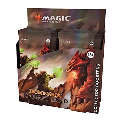 Magic The Gathering Magic: The Gathering Dominaria Remastered Collector Booster Box | 12 Packs (180 Magic Cards)