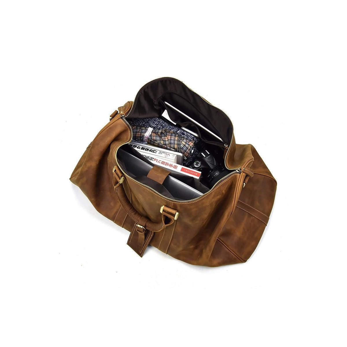 The Bjarke Weekender | Handcrafted Leather Duffle Bag - thumbnail 8