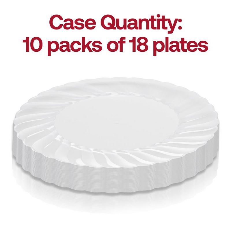 Smarty Had A Party 6" Clear Flair Plastic Pastry Plates (180 Plates), 3 of 7