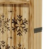 Spassway Rustic Folding Wood Room Divider Vintage Freestand Privacy Screen for Room Seperation Living Room Bedroom Office Room - 3 of 4