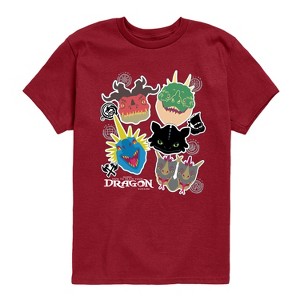 Boys' - How to Train Your Dragon - Dragons Short Sleeve Graphic T-Shirt - 1 of 3
