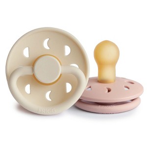 FRIGG Moon Natural Rubber Pacifier 2-Pack - 1 of 4