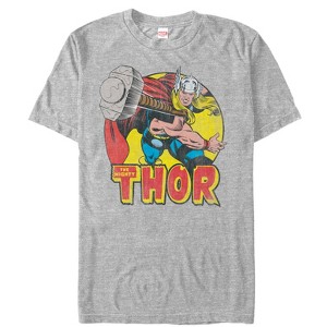 Men's Marvel Mighty Thor Hammer Throw T-Shirt - 1 of 4