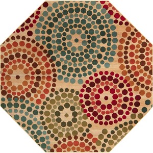 Unique Loom    Outdoor Modern Spark Area Rug - 1 of 4