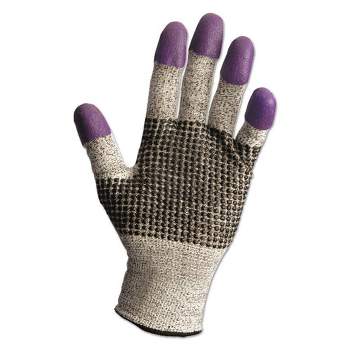 KleenGuard G60 Purple Nitrile Gloves, 230 mm Length, Medium/Size 8, Black/White, Pair