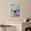 Art Remedy Girl and Her Best Friend Colorful Coastal Wall Art Framed - 2 of 4