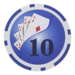 Slickblue 14g Poker Chips 25-Pack, Clay Composite, Royal Flush Design, Easy-to-Read Denominations, $1-$1000 - 1 of 3