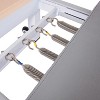 Stamina 55-5610 AeroPilates Precision Series Cushioned Cardio Reformer Resistance Band Foldable Wheeled Workout System Home Gym Machine, White - 3 of 4