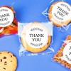 Big Dot of Happiness Rustic Leaves Thank You Stickers and Clear Cookie Bags, Cellophane Treat Bags 4.25x7 IN for Candy or Baked Goods - 25 Count - 3 of 4