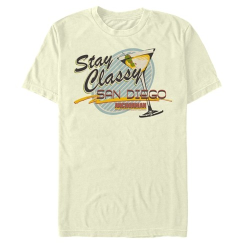 Men's Anchorman Stay Classy San Diego Martini T-shirt : Target