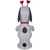 Peanuts Airblown Inflatable Valentine Snoopy, 3.5 ft Tall, Pink - 4 of 4