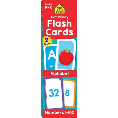 School Zone Get Ready Alphabet & Numbers 2pc Flash Cards