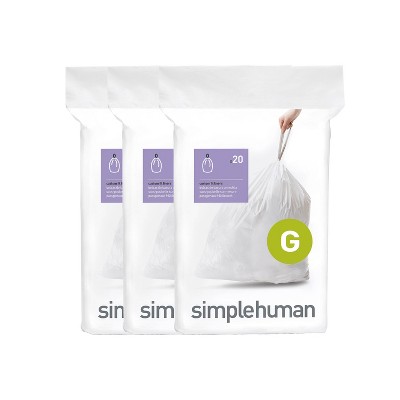 Simplehuman Tall Kitchen Liner Rollpack Trash Bags : Target