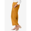 Jessica London Women's Plus Size Wide Leg Linen Crop Pant - 4 of 4