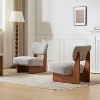 Christopher Knight Home Carlos Modern Wood Upholstered Accent Chair (Set of 2) - 2 of 4