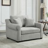 Modern Chenille Oversized Armchair, Chair and a Half, Single Sofa for Bedroom and Living Room, 44.5" Wide - 2 of 4
