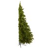 6ft Nearly Natural Pre-Lit LED Cambridge Spruce Flat Back Artificial Christmas Tree Warm White Lights - 3 of 4