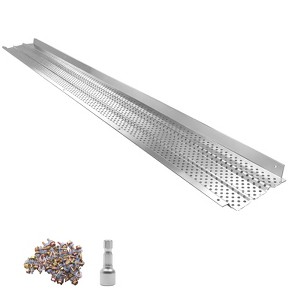VEVOR Gutter Guard, 6 in Aluminum Gutter Cover Heavy-Duty, 52ft Length ...