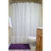 Design Imports Lace Shower Curtain - White Flower Blossom - 2 of 4