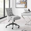 Regent Tufted Fabric Office Chair Black - Modway - image 2 of 3