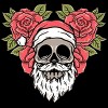Men's Design By Humans Christmas with flowers Illustration By rukurustudio Tank Top - 2 of 4