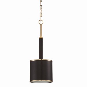Craftmade Lighting Quinn 1 - Light Pendant in  Satin Brass - 1 of 2