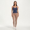 Anna-Kaci Active Women's Fitted Strappy Back Tank Top with Scoop Neck and Cross Back Design - 3 of 4