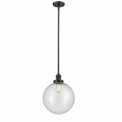 Beacon - 1 Light Stem Hung Mini Pendant In Industrial Style-15 Inches Tall and 12 Inches Wide