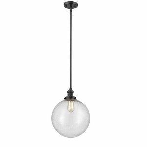Beacon - 1 Light Stem Hung Mini Pendant In Industrial Style-15 Inches Tall and 12 Inches Wide - 1 of 1