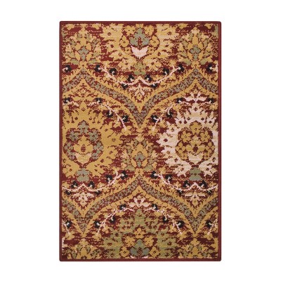 Vintage Floral Damask Indoor Area Rug by Blue Nile Mills