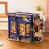 ROBOTIME Dollhouses, DIY Miniature Dollhouse with Leisure Time Tea Theme, Gift for Adult Kids, Purple, 9.45"*6.1"*7.09 - 2 of 4
