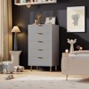 3/5/6/8 Fluted Drawer Dresser for Bedroom, Modern Chest with Deep Drawers and Wide Top, Wooden Dresser Organizer for Living Room - 4 of 4