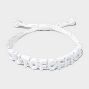 SUGARFIX by BaubleBar Out Of Office Pull-Tie Bracelet - White