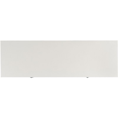 White Wood and Metal Hallway Table with Storage
