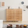 Fluted Dresser for Bedroom with Drawers, Wooden Chest of Drawers with Metal Handle - 3 of 4