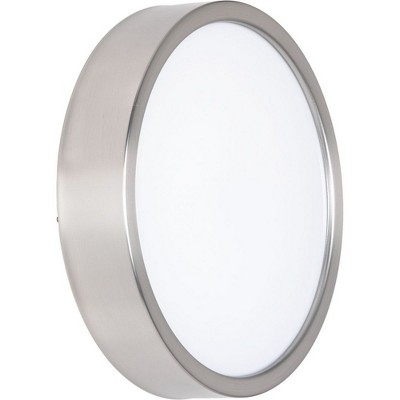 Brushed Nickel 13" LED Flush Mount with Acrylic Shade