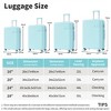 BEAFUP Set of 4  Luggage Set with Compression Packing Cubes for Suitcase Expanable Spinner Wheels Lightweight,TSA Lock 16"+20"+24"+28" - 4 of 4
