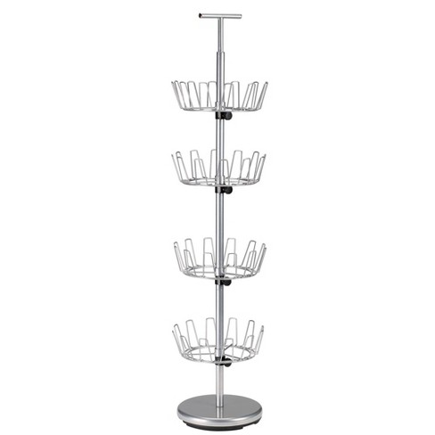 Juvale 4 Tier Expandable Stackable Shoe Rack, 24-45 Shelf