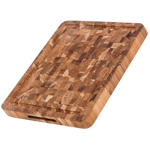 John Boos Small Maple Wood Cutting Board For Kitchen, 12 Inches X 12  Inches, 3 Inches Thick End Grain Square Butcher Chopping Block With Feet :  Target