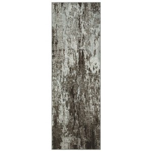 Washable Modern Abstract Rug Non Slip Low Pile Rug Soft Contemporary Throw Floor Cover Foldable Indoor Carpet for Living Room Bedroom - 1 of 4