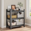 ORRD 3-Tier Metal Shelf, 31.5" Freestanding Storage Shelf, 150LB Load Capacity, Adjustable Black Organizer Rack - 3 of 4