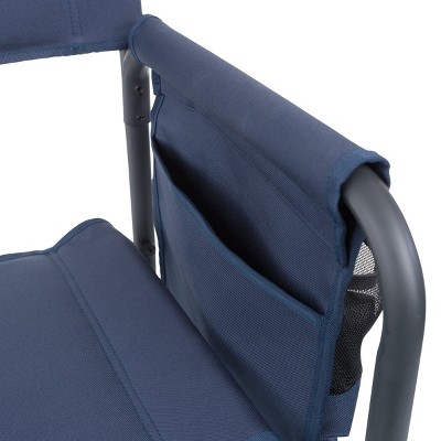 Outdoor Portable Folding Camp Sports Chair in Navy Blue