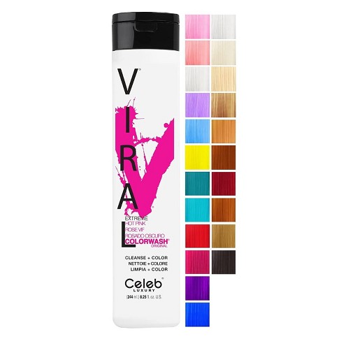 Celeb Luxury Viral Colorwash Hair Color Depositing Shampoo Wash Haircolor Dye Target